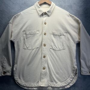 Vuori Womens Top Small Mackenzie Cream Jacket Shacket Shirtjac Button Layering